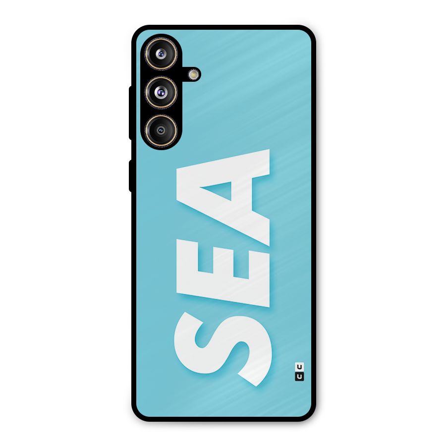 Aqua Sea Metal Back Case for Galaxy F55