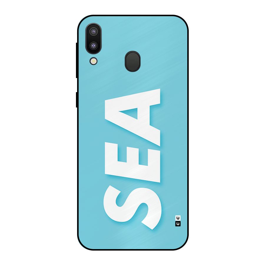 Aqua Sea Metal Back Case for Galaxy M20