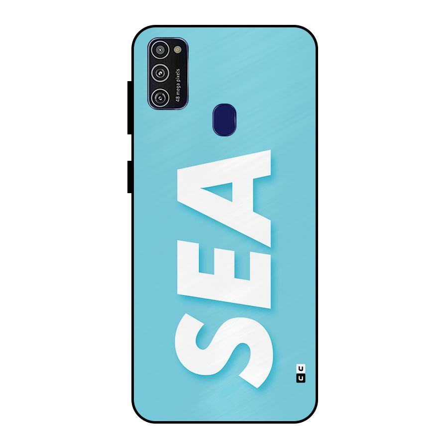 Aqua Sea Metal Back Case for Galaxy M30s