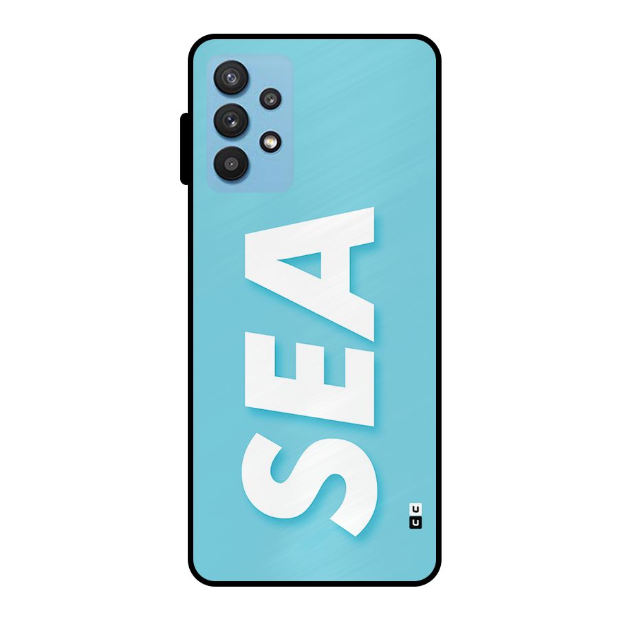 Aqua Sea Metal Back Case for Galaxy M32 5G