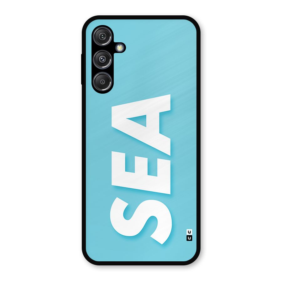 Aqua Sea Metal Back Case for Galaxy M34 5G