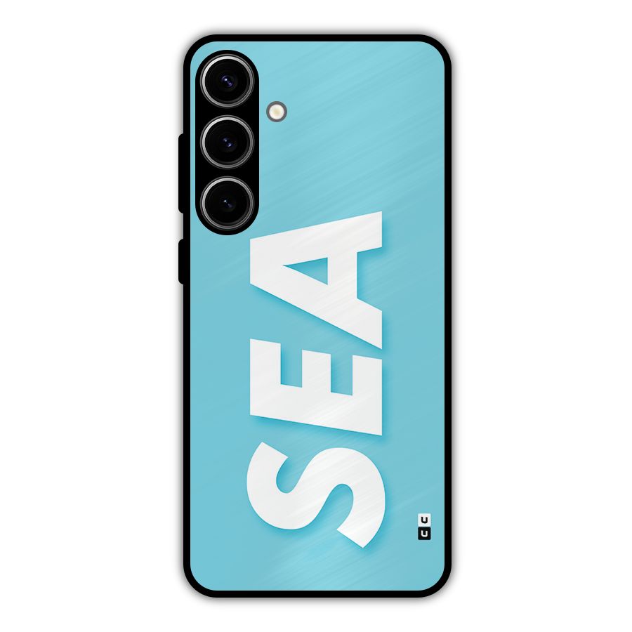 Aqua Sea Metal Back Case for Galaxy S24 Plus