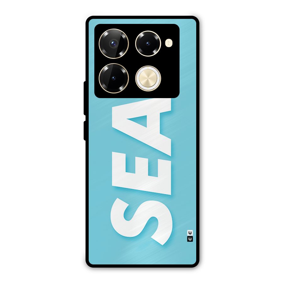 Aqua Sea Metal Back Case for Infinix Note 40 Pro