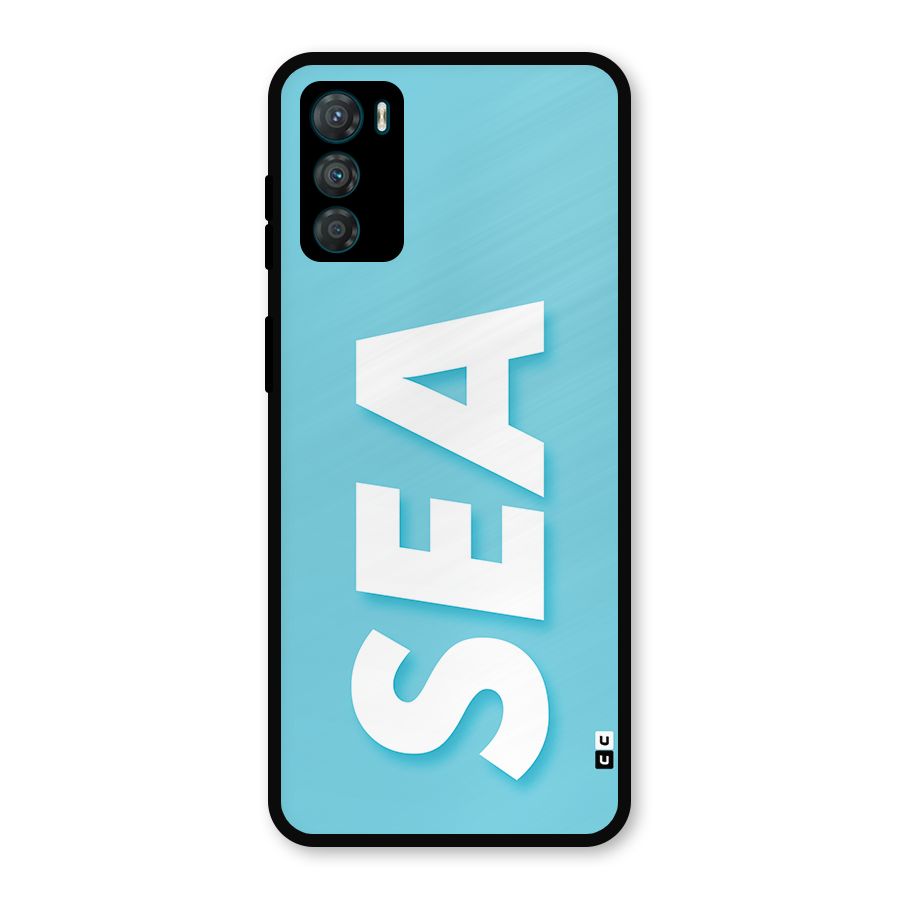 Aqua Sea Metal Back Case for Moto G42