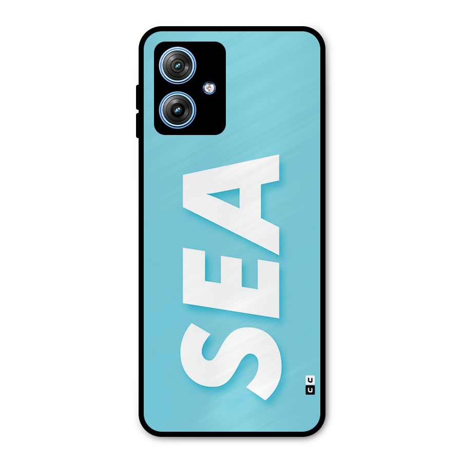 Aqua Sea Metal Back Case for Moto G54
