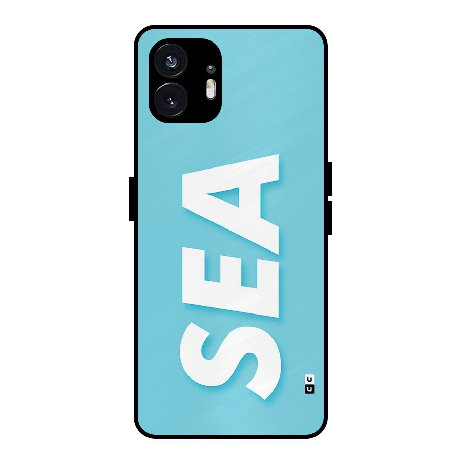 Aqua Sea Metal Back Case for Nothing Phone 2