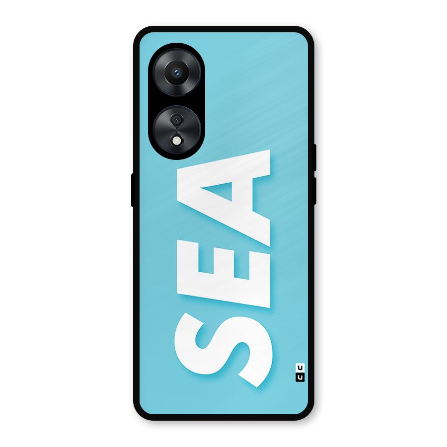 Aqua Sea Metal Back Case for Oppo A78