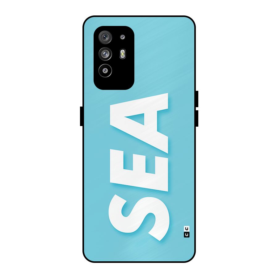 Aqua Sea Metal Back Case for Oppo F19 Pro Plus 5G