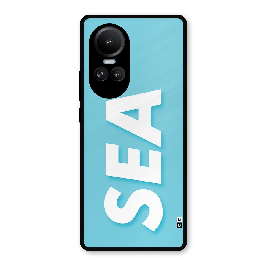 Aqua Sea Metal Back Case for Oppo Reno10 Pro