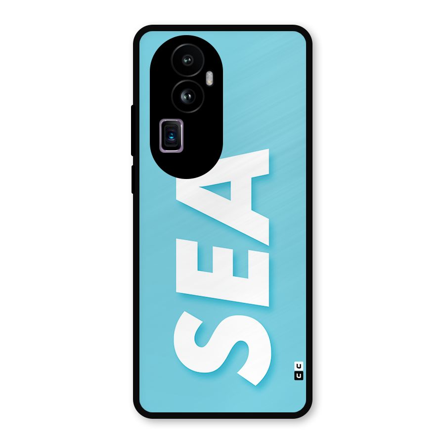 Aqua Sea Metal Back Case for Oppo Reno10 Pro Plus