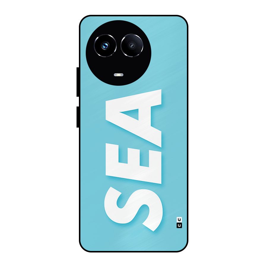 Aqua Sea Metal Back Case for Realme 11X
