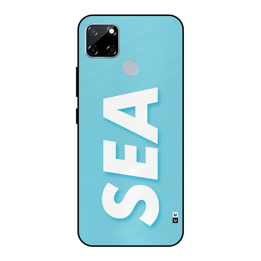 Aqua Sea Metal Back Case for Realme Narzo 20
