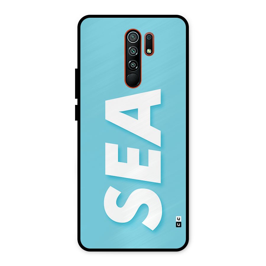 Aqua Sea Metal Back Case for Redmi 9 Prime