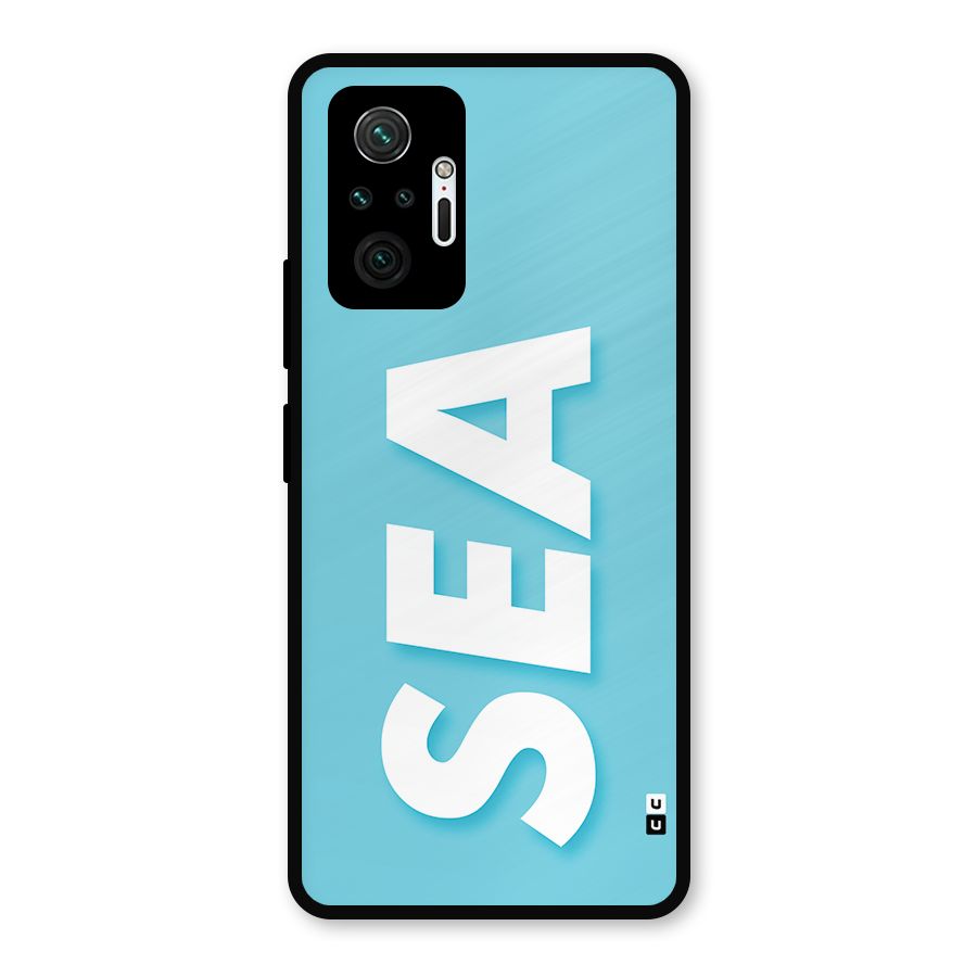Aqua Sea Metal Back Case for Redmi Note 10 Pro