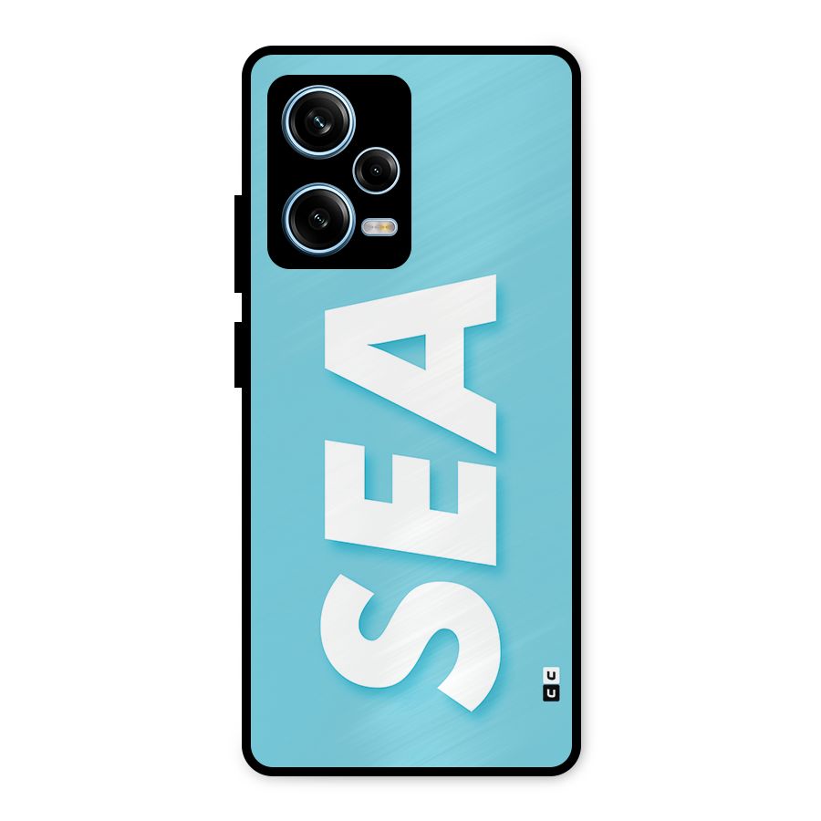 Aqua Sea Metal Back Case for Redmi Note 12 Pro