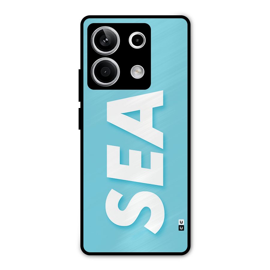 Aqua Sea Metal Back Case for Redmi Note 13 5G