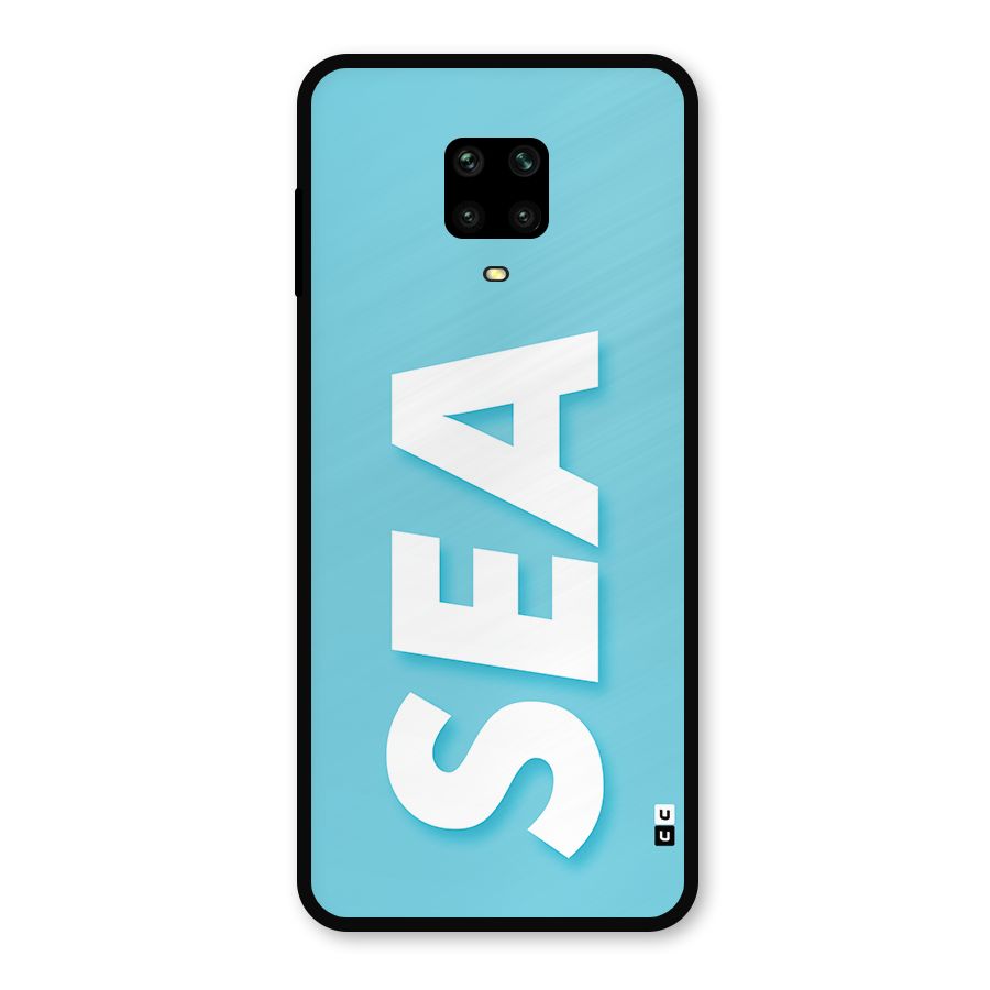Aqua Sea Metal Back Case for Redmi Note 9 Pro