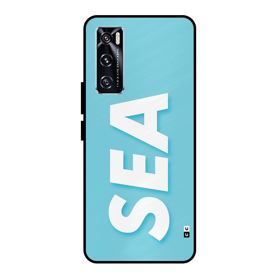 Aqua Sea Metal Back Case for Vivo V20 SE