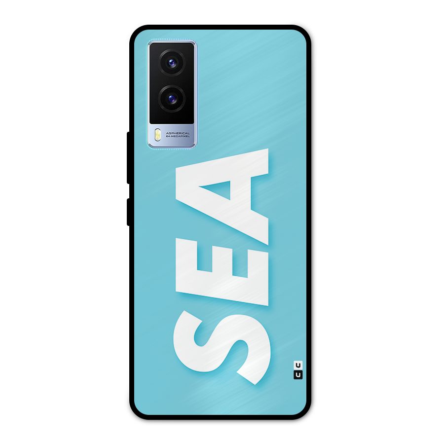 Aqua Sea Metal Back Case for Vivo V21e 5G