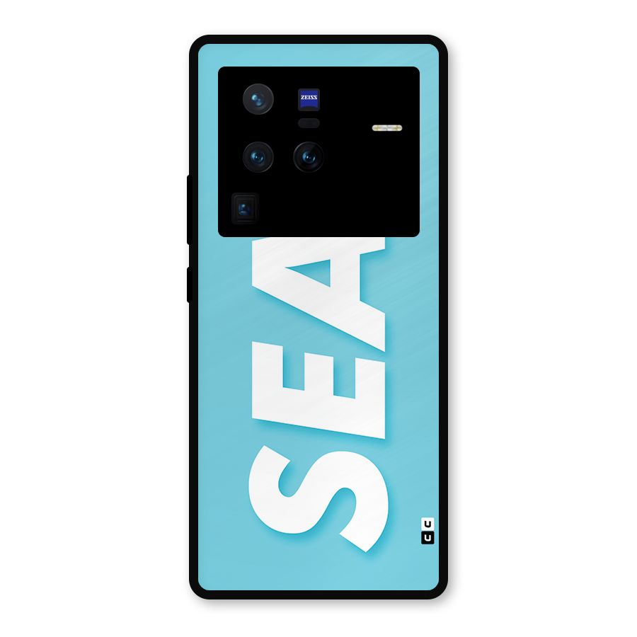 Aqua Sea Metal Back Case for Vivo X80 Pro
