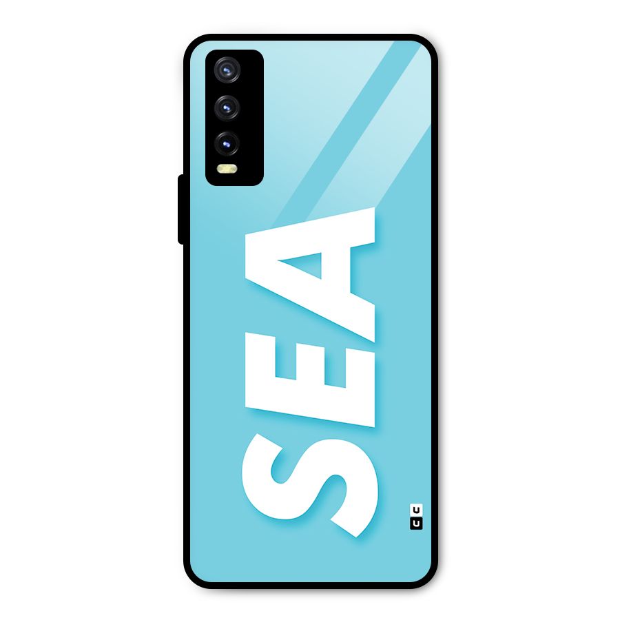 Aqua Sea Metal Back Case for Vivo Y20