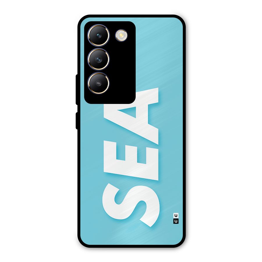 Aqua Sea Metal Back Case for Vivo Y200e