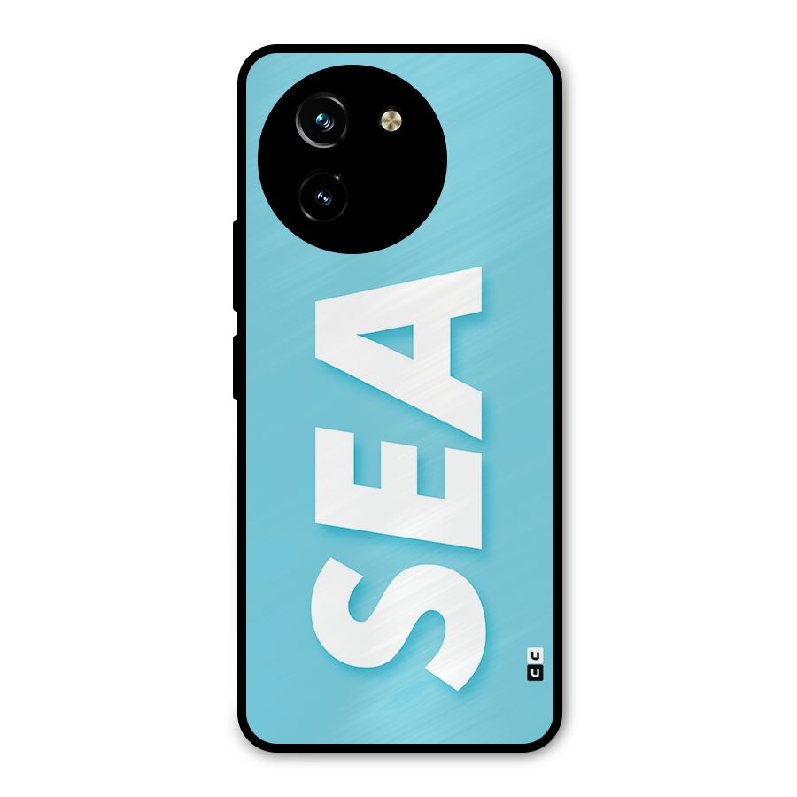 Aqua Sea Metal Back Case for Vivo Y200i