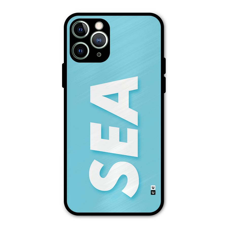 Aqua Sea Metal Back Case for iPhone 11 Pro Max