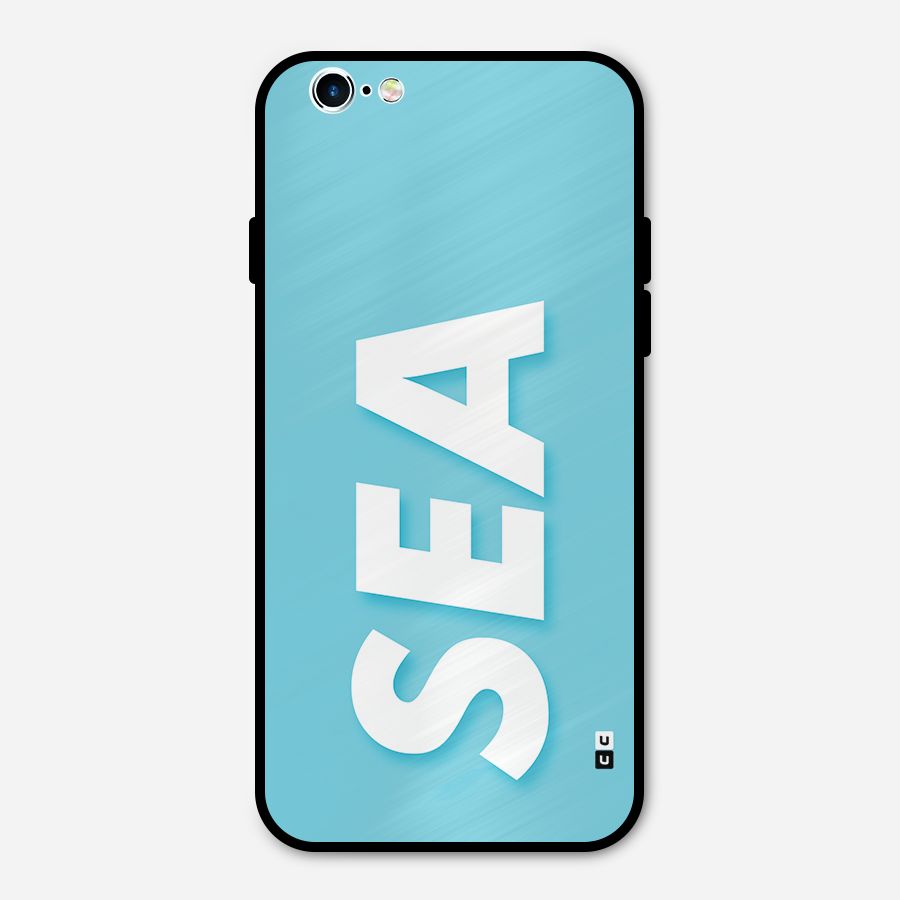 Aqua Sea Metal Back Case for iPhone 6 6s