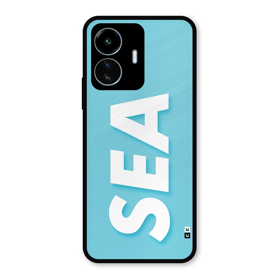 Aqua Sea Metal Back Case for vivo iQOO Z6 Lite 5G