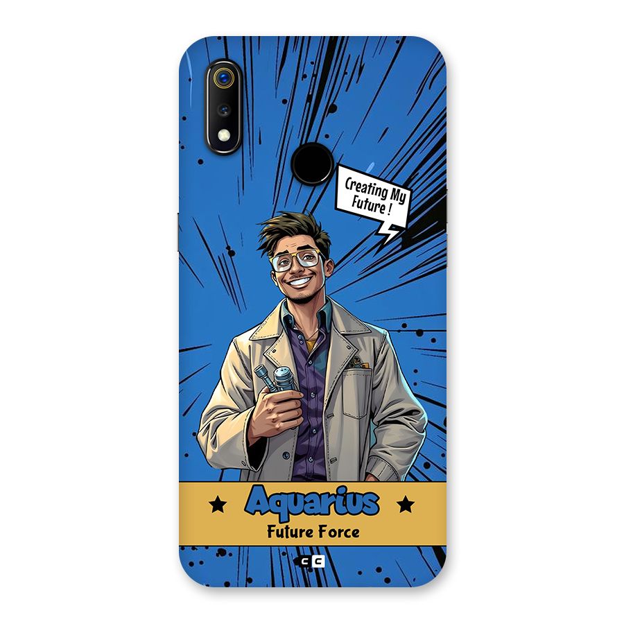 Aquarius Force Back Case for Realme 3