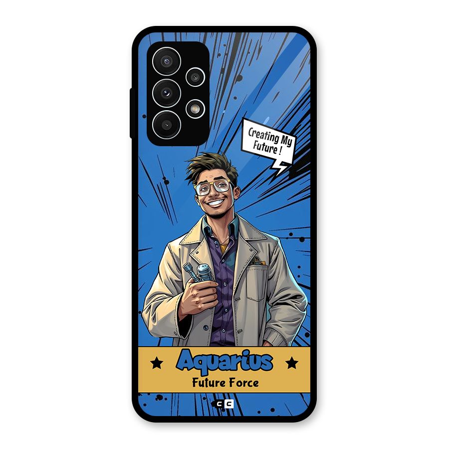Aquarius Force Glass Back Case for Galaxy A23