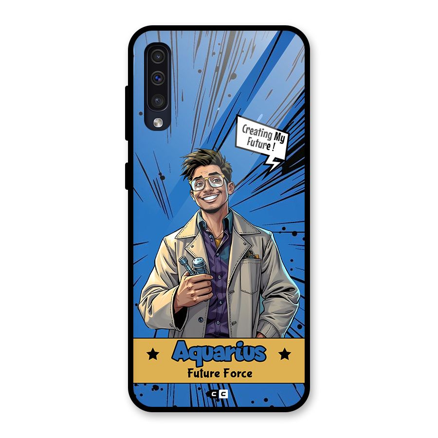 Aquarius Force Glass Back Case for Galaxy A50