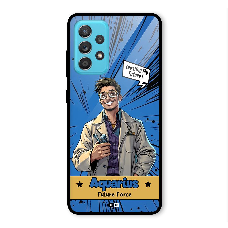 Aquarius Force Glass Back Case for Galaxy A52