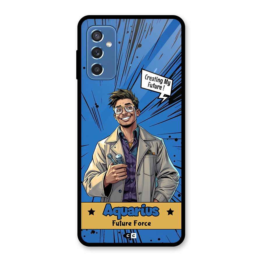 Aquarius Force Glass Back Case for Galaxy M52 5G