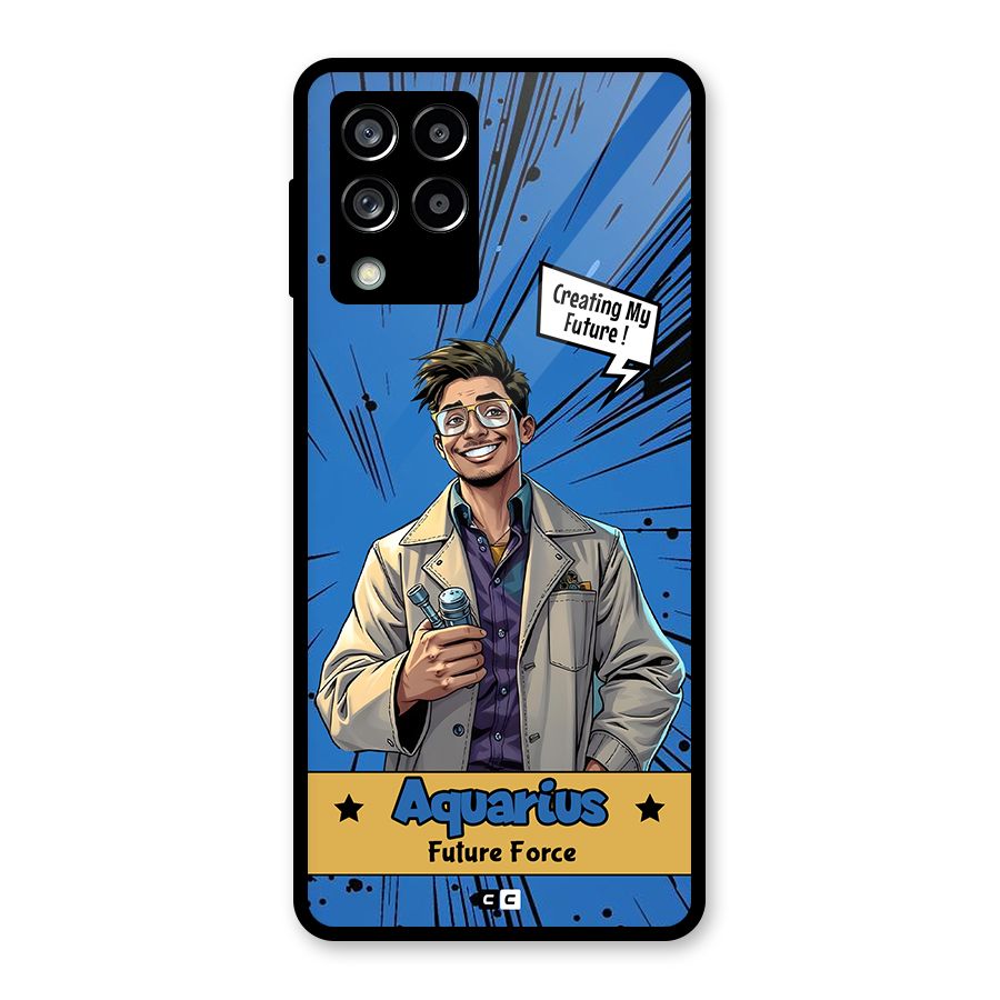 Aquarius Force Glass Back Case for Galaxy M53 5G