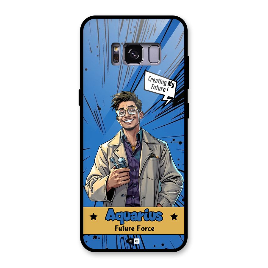 Aquarius Force Glass Back Case for Galaxy S8
