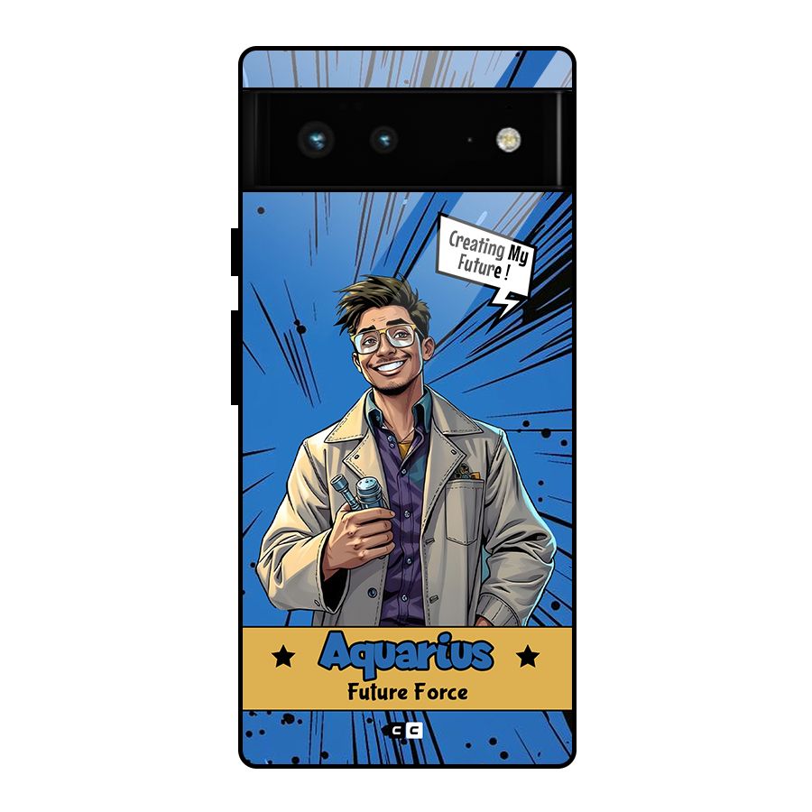 Aquarius Force Glass Back Case for Google Pixel 6