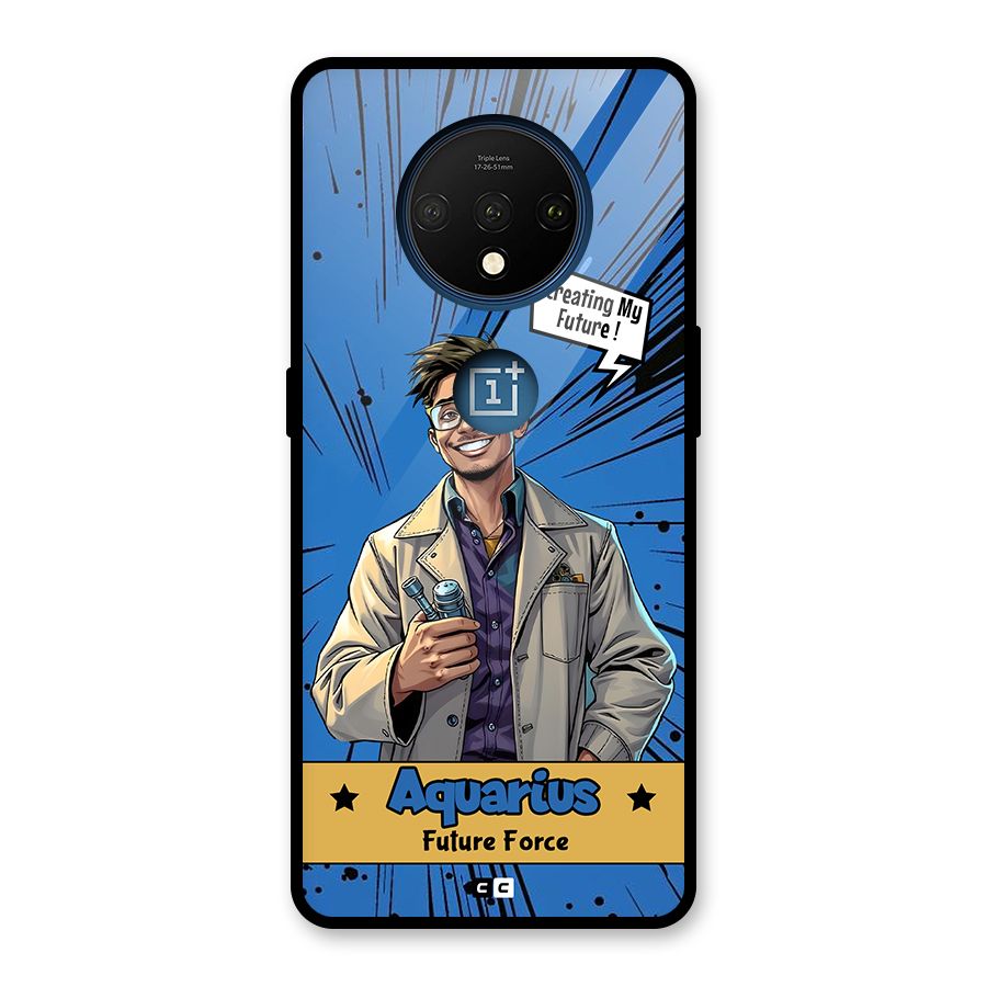 Aquarius Force Glass Back Case for OnePlus 7T