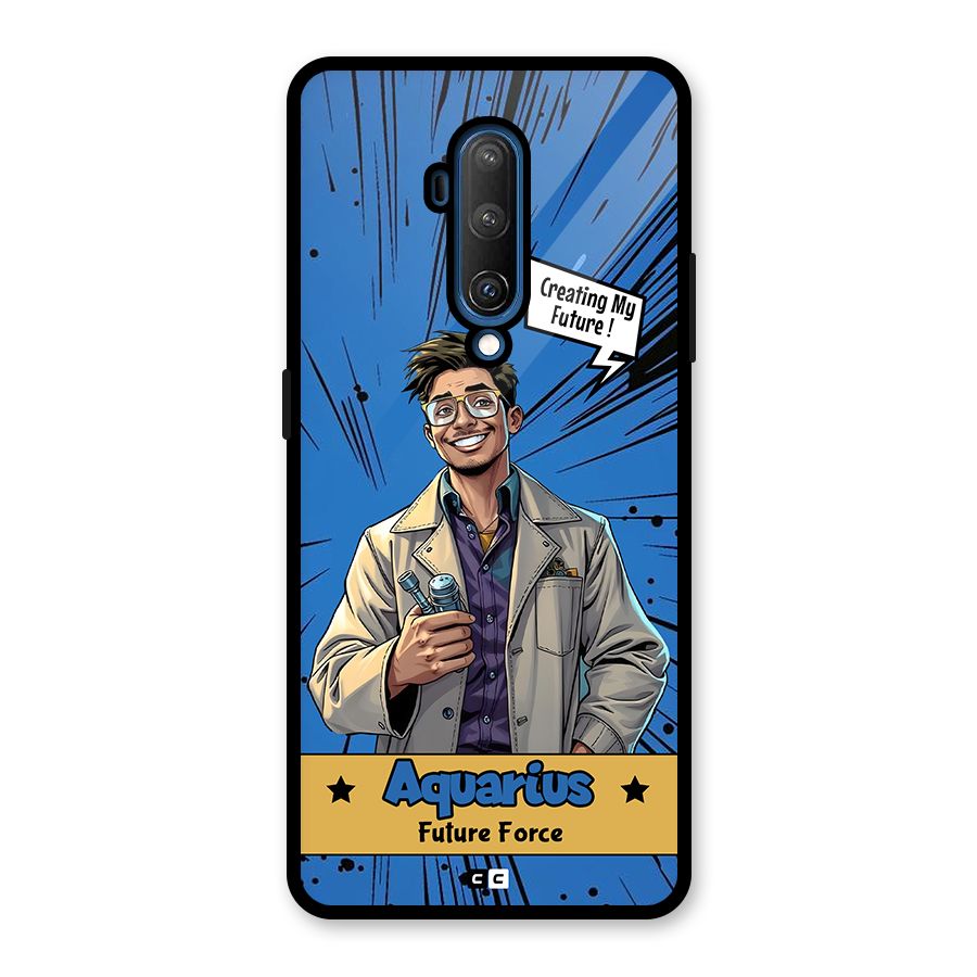 Aquarius Force Glass Back Case for OnePlus 7T Pro