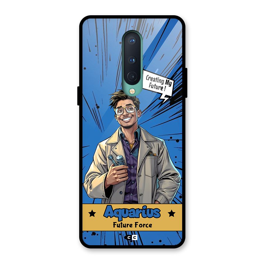 Aquarius Force Glass Back Case for OnePlus 8