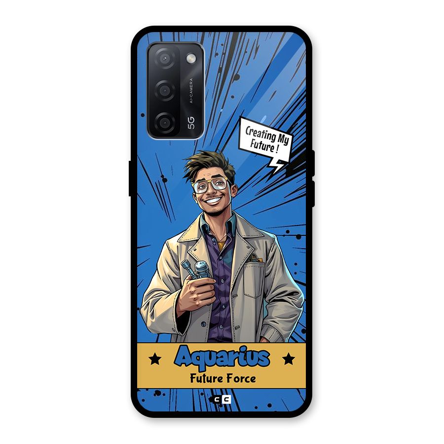 Aquarius Force Glass Back Case for Oppo A53s 5G