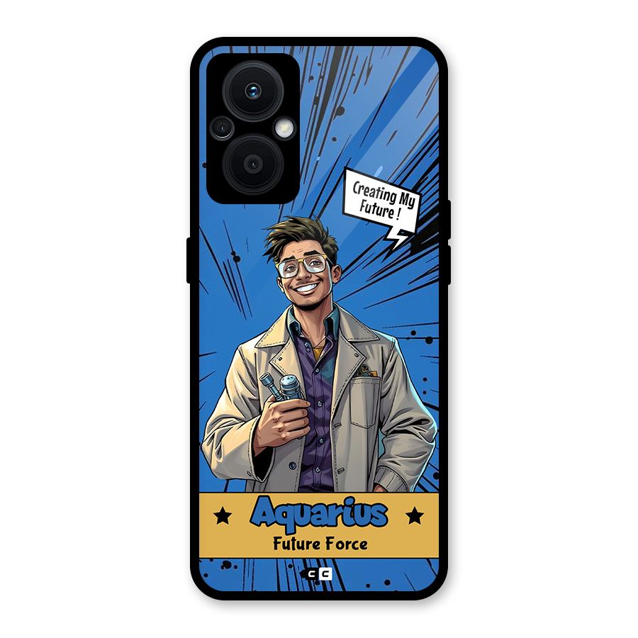 Aquarius Force Glass Back Case for Oppo F21s Pro 5G