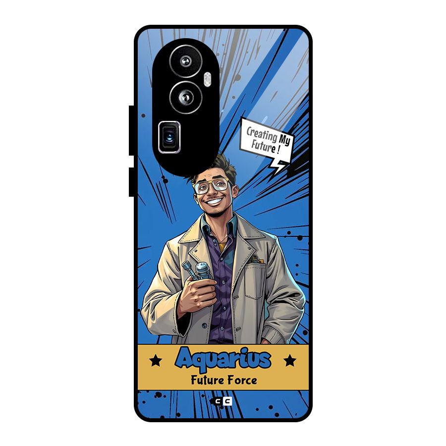 Aquarius Force Glass Back Case for Oppo Reno10 Pro Plus