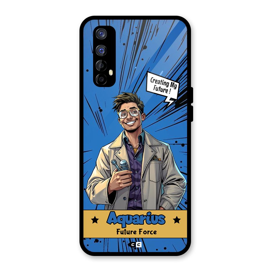 Aquarius Force Glass Back Case for Realme Narzo 20 Pro