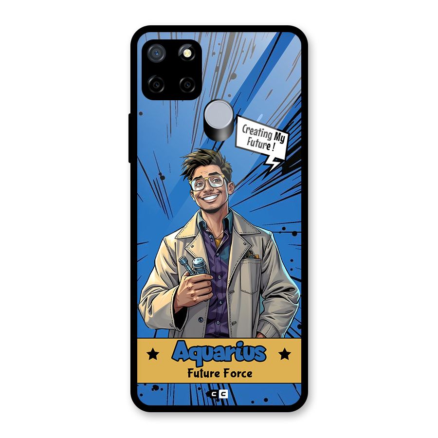 Aquarius Force Glass Back Case for Realme Narzo 30A