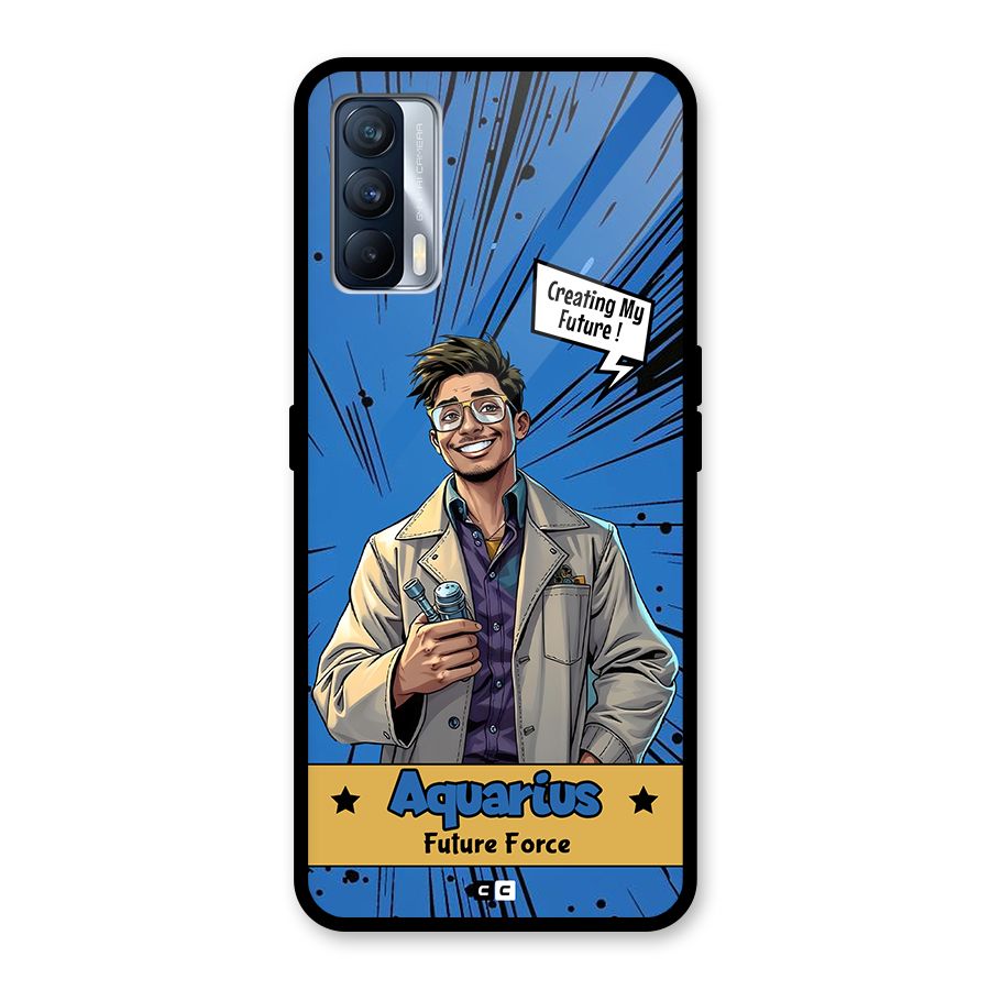 Aquarius Force Glass Back Case for Realme X7