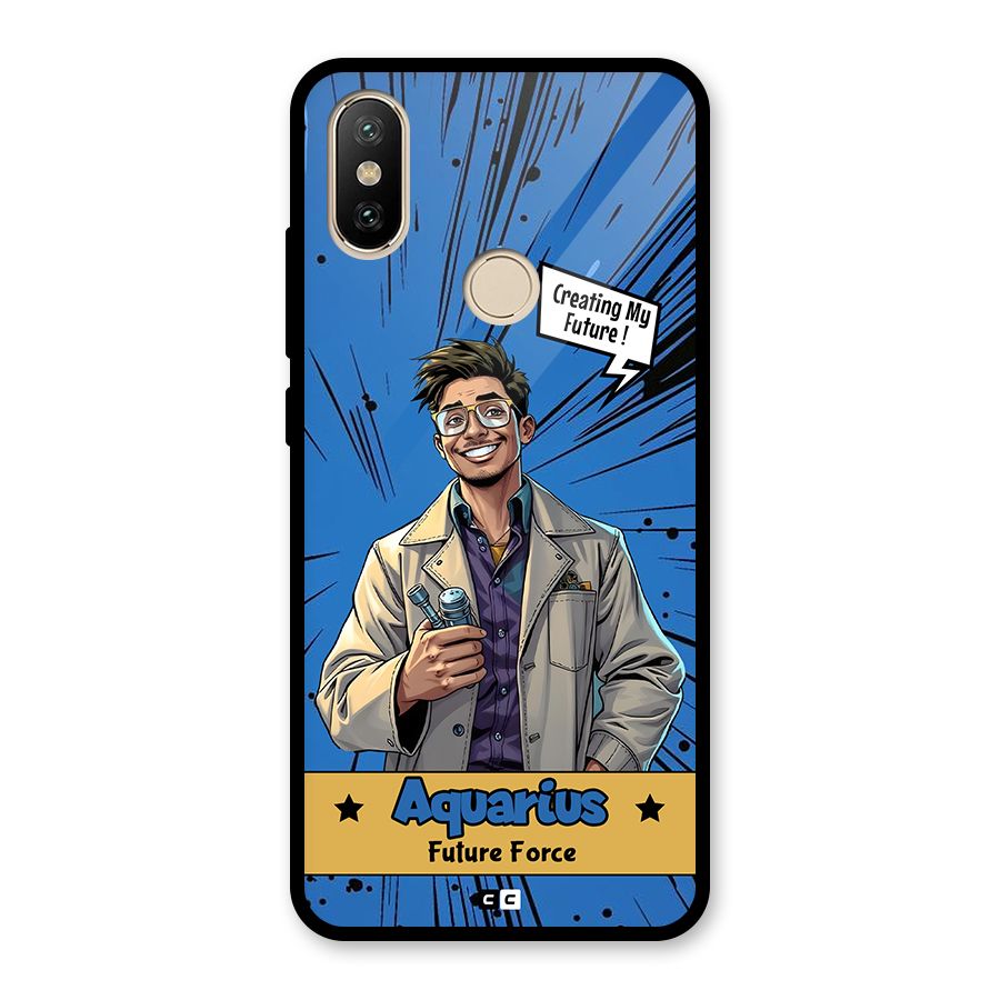 Aquarius Force Glass Back Case for Redmi A2