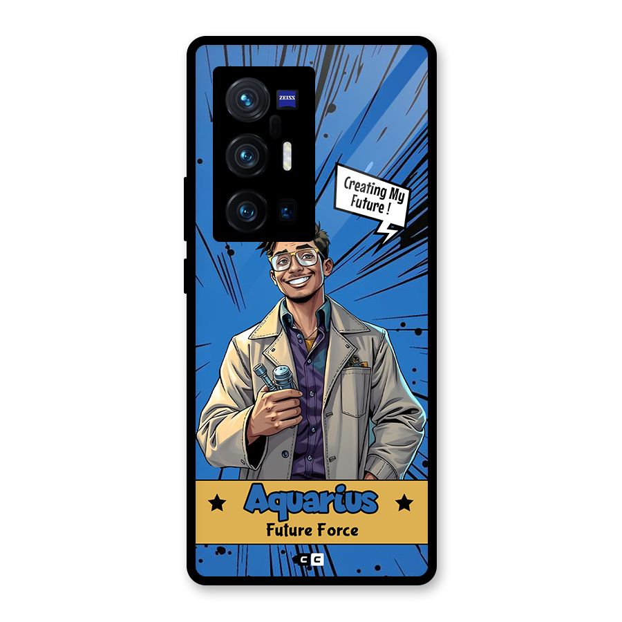 Aquarius Force Glass Back Case for Vivo X70 Pro Plus