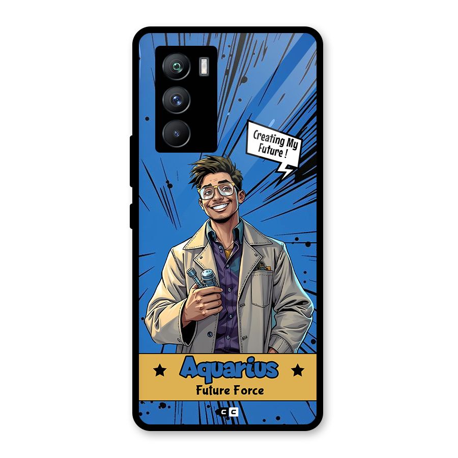 Aquarius Force Glass Back Case for Vivo iQOO 9 SE